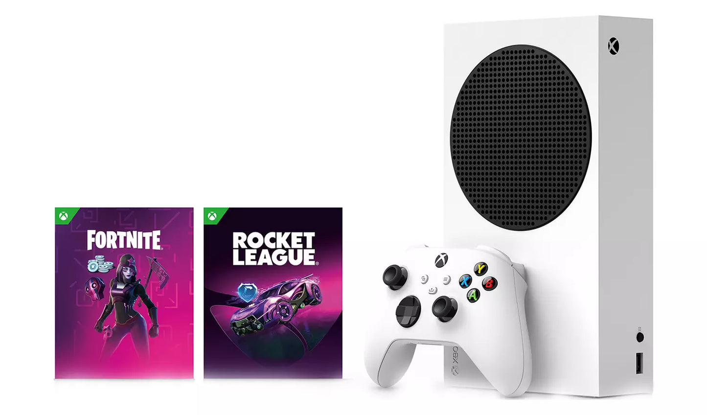 Xbox -Series S Console + Fortnite & Rocket League Game Bundle