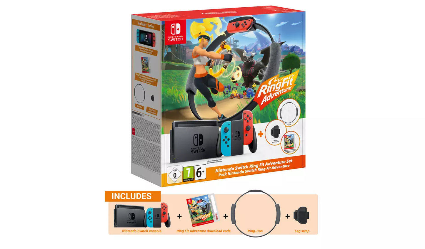 Nintendo Switch Console et Ring Fit Adventure Game Bundle